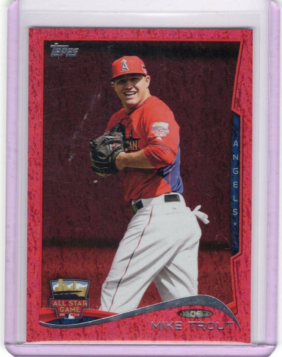 2014 Topps Update #US-54 Mike Trout Red Foil COLOR MATCH