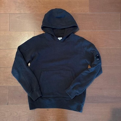 CP COMPANY Kids Goggle Hoodie Size 12Y (Fits Adult XS) Casual Hoodie Black Mint