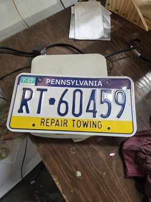 PENNSYLVANIA visitPA LICENSE PLATE Repair Towing  Expired Over 5 Years Garage 