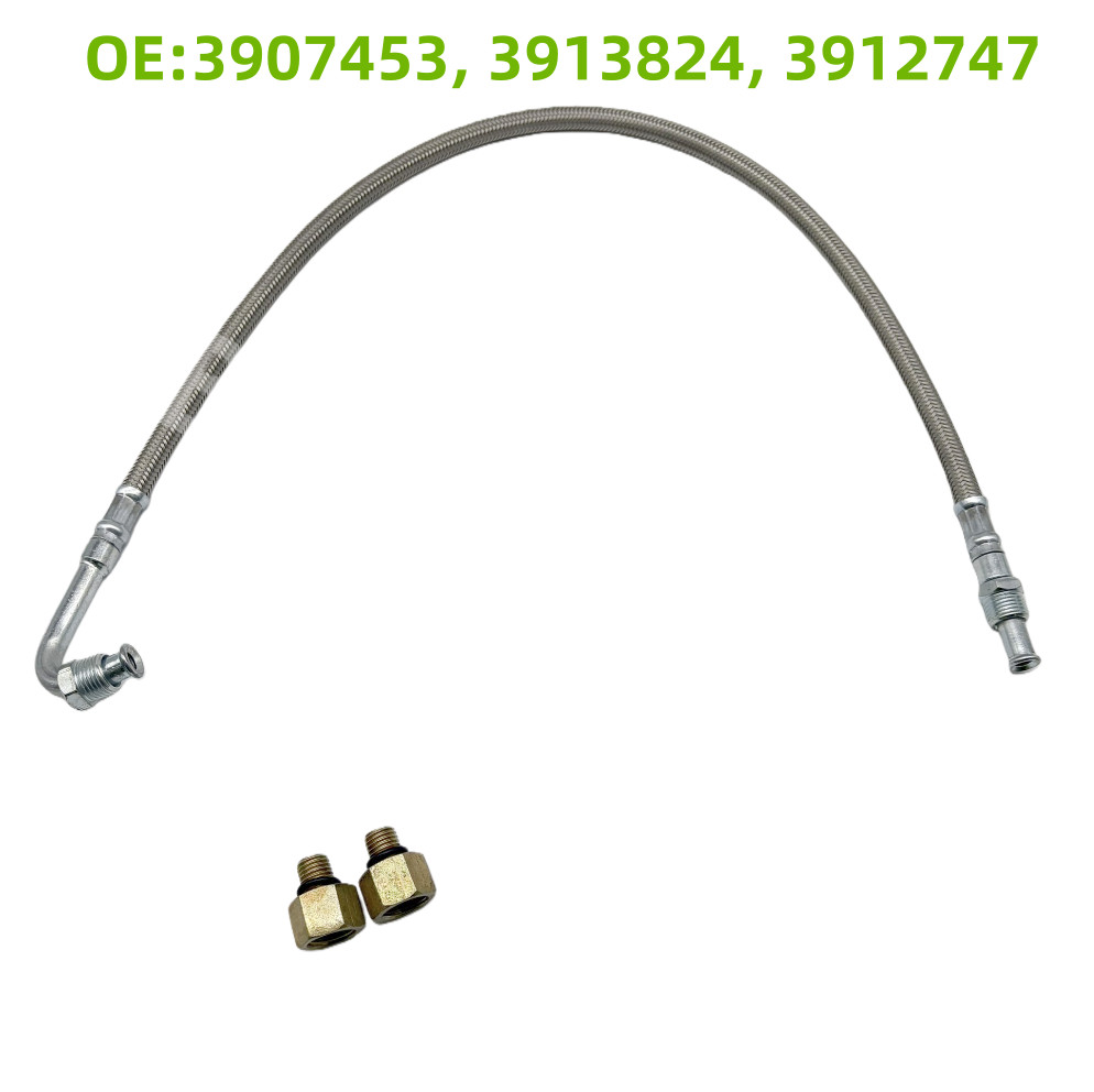 Fit For 1989-1998 Dodge Ram 5.9L Cummins Turbocharger Turbo Oil Feed Line Tube
