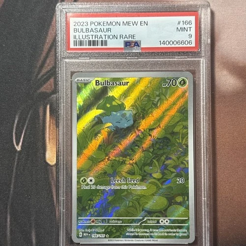 BULBASAUR PSA 9 MINT 2023 POKEMON MEW 151 ILLUSTRATION FULL ART RARE #166/165