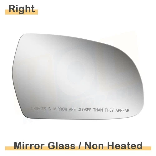 Replacement Mirror Glass Fits 2011-2013 Audi A3 A4 A5 Right Side Adhesive Convex