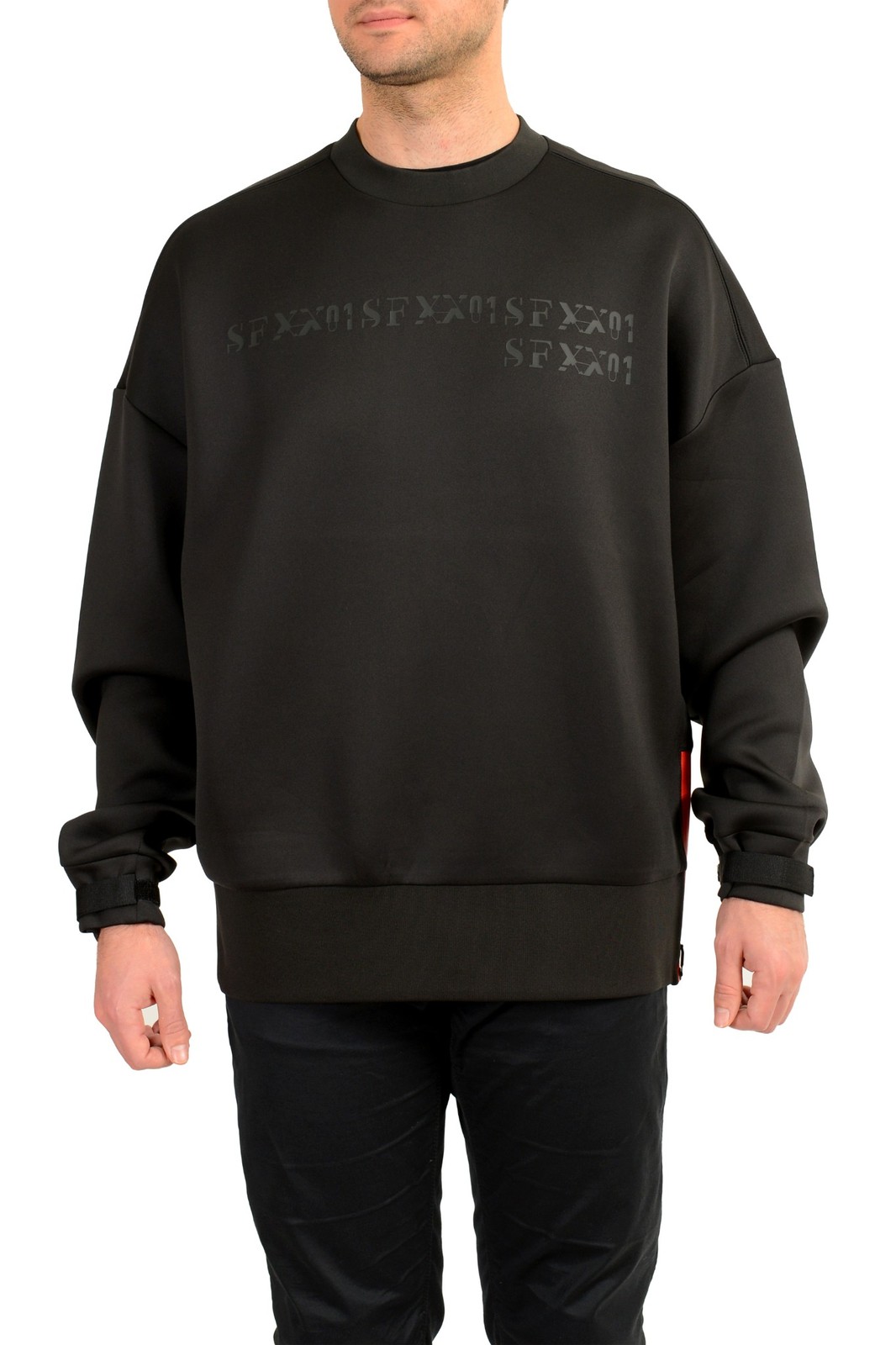 Мужская черная толстовка с круглым вырезом и принтом логотипа Scuderia Ferrari X Puma US XL IT 54