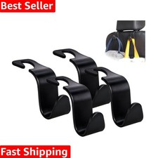 Car Seat Headrest Hook 4 Pack Hanger Storage Organizer Universal for Handbag ...