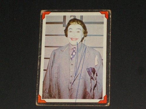 1966 Topps Batman Riddler Back #12 The Clown Prince of Crime — Raw