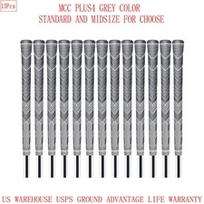13PCs Golf Girp Golf Club Grip MCC PLUS4 Golf Grip Anti-slip Dual Traction Grey