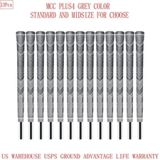 13PCs Golf Girp Golf Club Grip MCC PLUS4 Golf Grip Anti-slip Dual Traction Grey