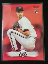 2025 Topps Stadium Club David Festa Red Foil Rookie