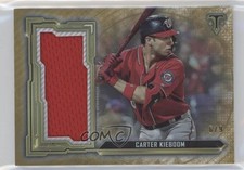 2020 Topps Triple Threads Single Jumbo Relics Gold 6/9 Carter Kieboom 0eq6