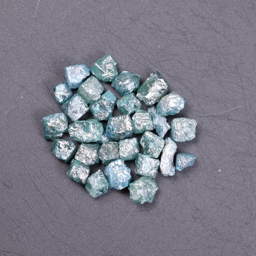 Lote de diamantes sueltos crudos naturales azules de 7,88 quilates diamante en bruto sin cortar para collares - Imagen 3 de 11