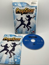 PopStar Guitar (Wii, 2008) Game w/Case and Manual