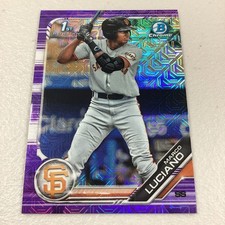 2019 Bowman Chrome Mega Marco Luciano Bowman 1st Purple Refractor /250 Giants