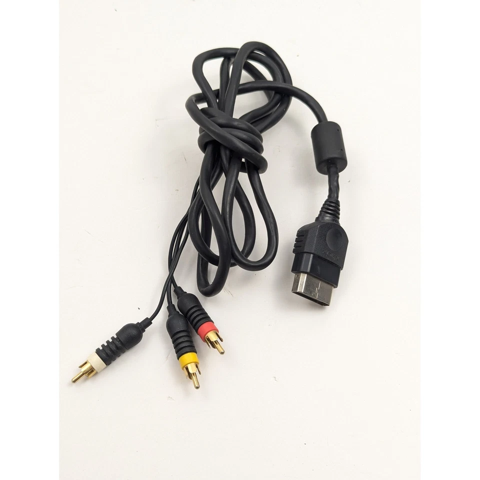 Original Microsoft Xbox AV Cable Composite RCA Standard Definition Cord - Image 2 of 4