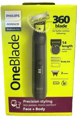 Philips Norelco OneBlade Pro 360 Face + Body Electric Shaver. (QP6542/70). NIB
