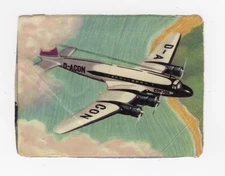 Aviation Card Granose Air Travel 1957. German Condor New York to Berlin route