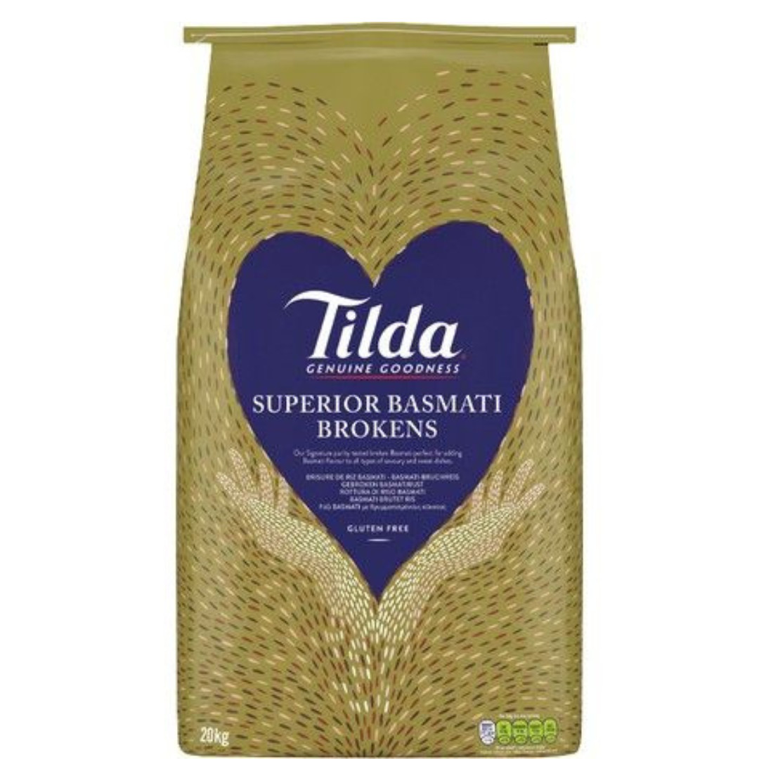 TILDA Basmati Bruchreis Basmatireis Superior Broken Basmati Rice 2er Pack 2x10kg