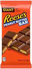 Reese'S Giant Peanut Butter Bar, Milk Chocolate Coated Peanut Butter, 208G Bar