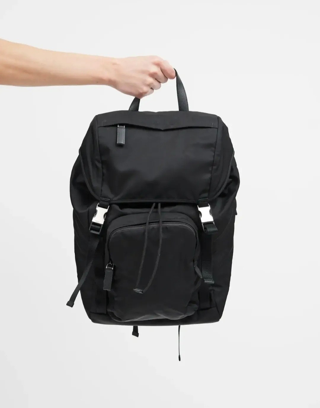 Prada Black Re-Nylon Tessuto Backpack