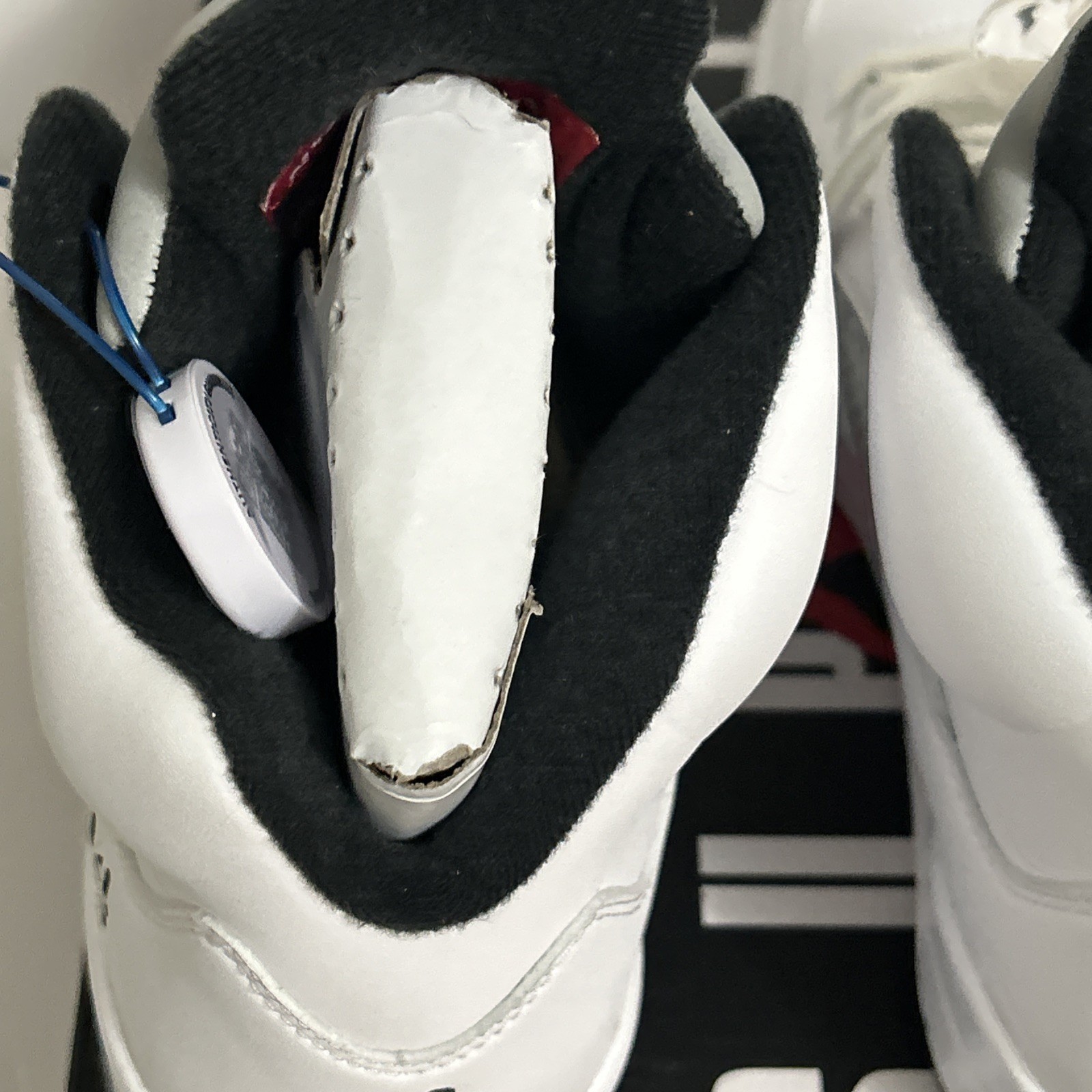 Nike Air Jordan V 5 White SUPREME size 8 DS og 824371-101 thumbnail 10