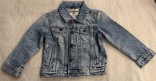 OshKosh B  gosh Toddler Boys Girls Denim Jacket Size 2T Classic Jean Trucker Coat