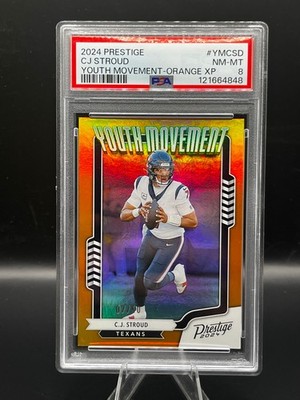 2024 Prestige CJ Stroud Youth Movement Orange XP #7/50 PSA 8 Jersey Number JSY#