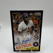 Topps 2020 1985 black /199 on card Autograph Yordan Alvarez Astros #85A-YA