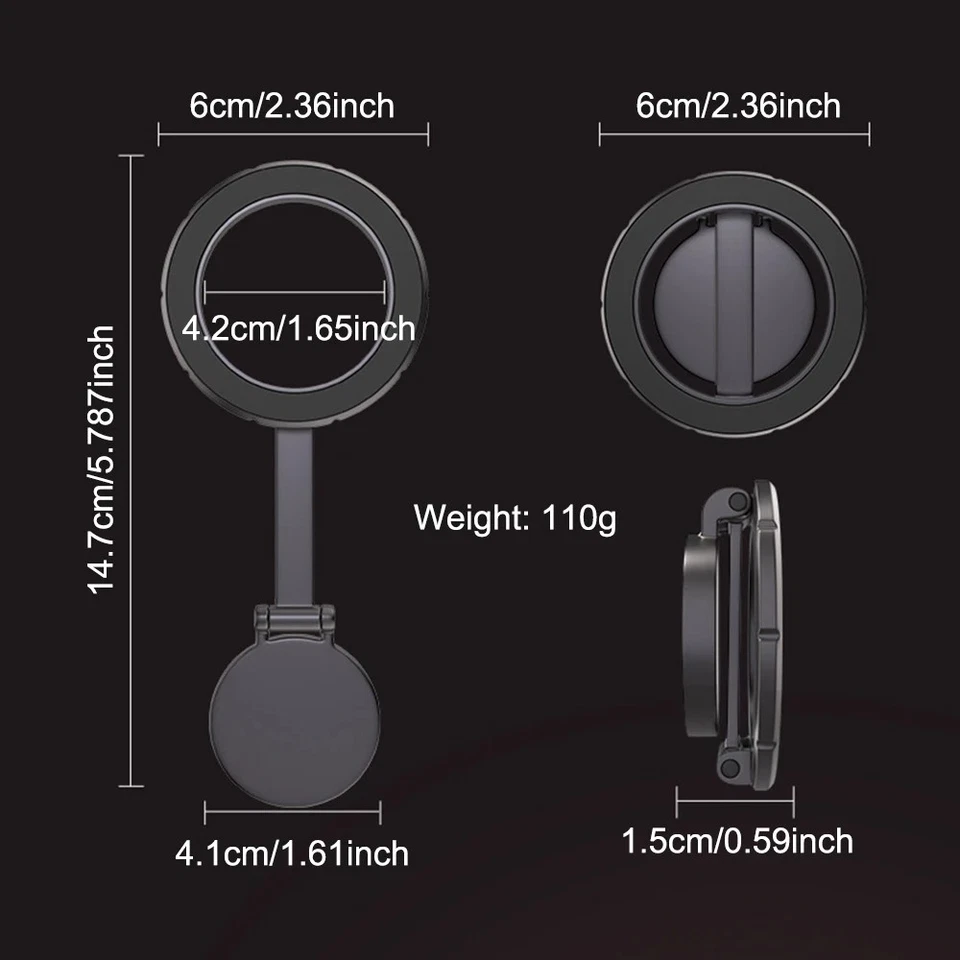 Magnetic Phone Holder Car Mount Dashboard Desktop Stand For iPhone For MagSafe - Image 2 of 4