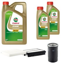 INSPEKTIONSKIT FILTER CASTROL 7L ÖL 5W30 für Hyundai Sonata V NF 2.0 CRDi