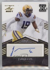 2021 Leaf Ultimate Draft Gold /50 Jabril Cox #BA-JC1 Auto 1n4j