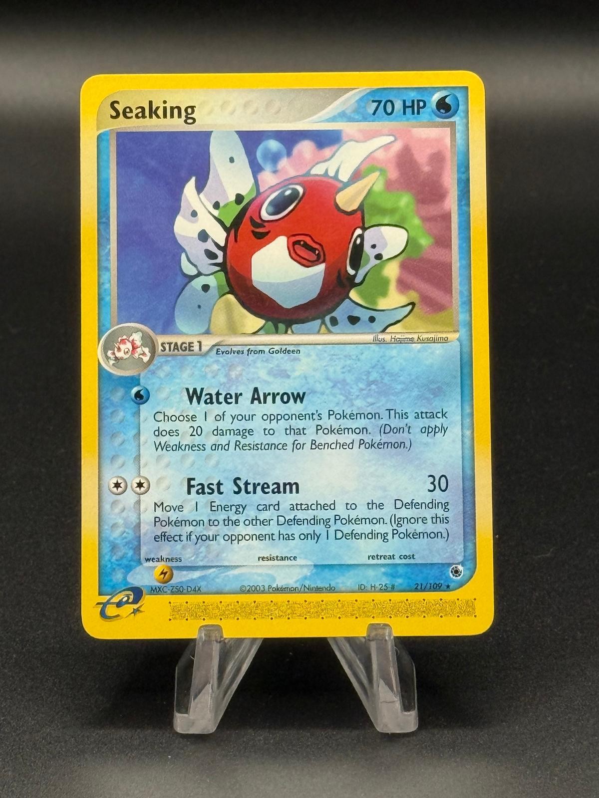 Seaking 21/109 Rare Ruby & Sapphire Pokemon Lightly Played