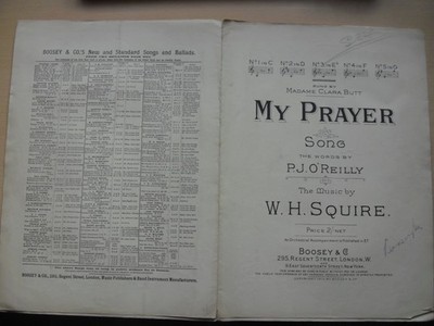 Noten & Texte - Mein Gebet von P J O'Reilly & W H Squire