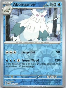 Abomasnow 060/182 Destined Rivals Reverse Holo Uncommon