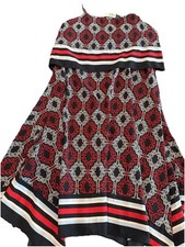 Tommy Hilfiger Nautical Knot Red White Blue Flare Dress Size 10 NWT 🪢