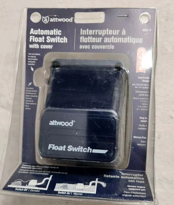 ATTWOOD AUTOMATIC FLOAT SWITCH WITH COVER NEW & SEALED 4201-7