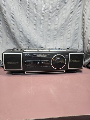 Toshiba Aurex RT-CDW70X CD FM Radio Boombox Dual Cassette CD Player  As-Is