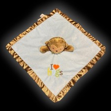 MONKEY LOVEY RATTLE  Carters Just One You I LOVE HUGS  Blue Security Blanket