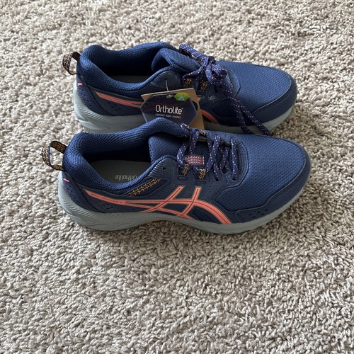 ASICS Gel Venture 9 Azul Índigo Papaya Mujer Talla 7 Nuevo en Caja Walk 1012b313 400 - Imagen 4 de 9