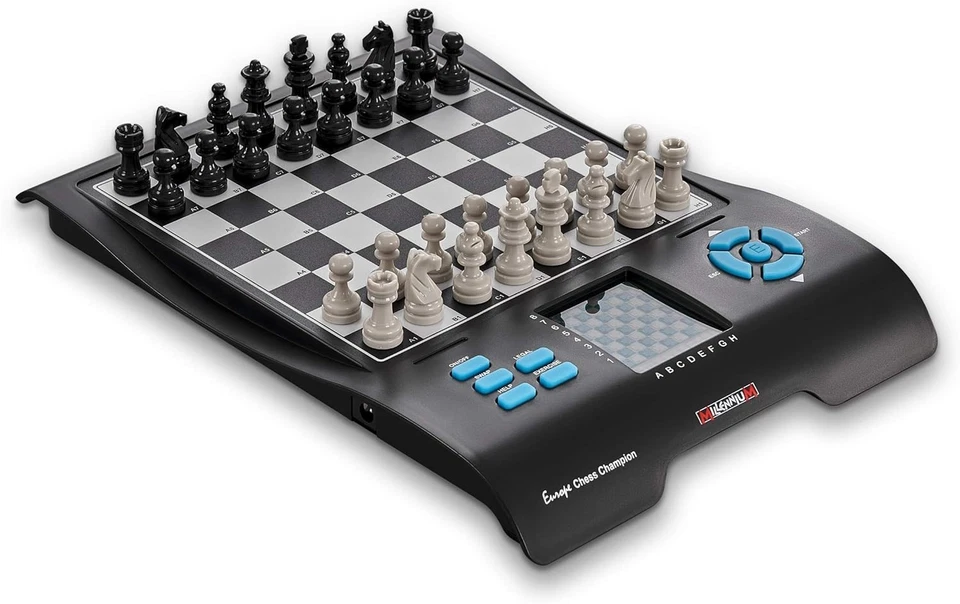 Conjunto de tabuleiro de xadrez eletrônico portátil infantil adulto 7 jogos display LCD - Imagem 3 de 4