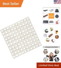 Eco-Friendly 100 Pack Clear Rubber Feet Pads for Cabinets  Furniture Protection