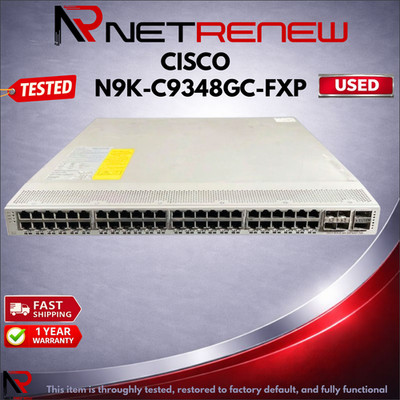 Cisco N9K-C9348GC-FXP  Switch 48x 1GB RJ-45 4x 25GB SFP28 2x 100GB