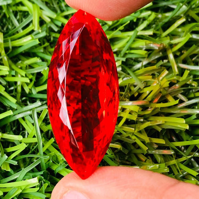 GIE Certified Natural 90 Ct Brazilian Red Topaz Marquise Cut Loose Gemstone A++