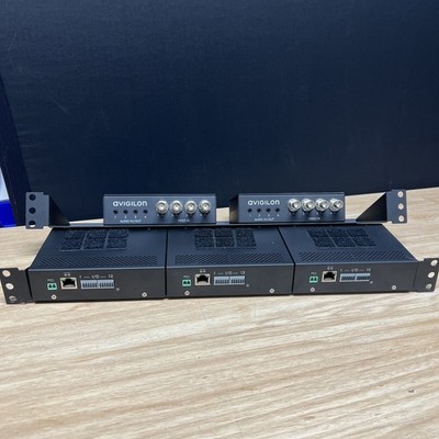 Lot of 5 Avigilon ENC-4P-H264 4-Port H.264 Video Encoder audio in and out