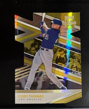 Cody Thomas 2020 Panini Elite Aspirations Gold Die Cut #109 Dodgers Sooners /24