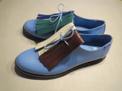 Camper twins 42 Loafers Halbschuhe Leder sky blue stylisch - Bild 1 von 4
