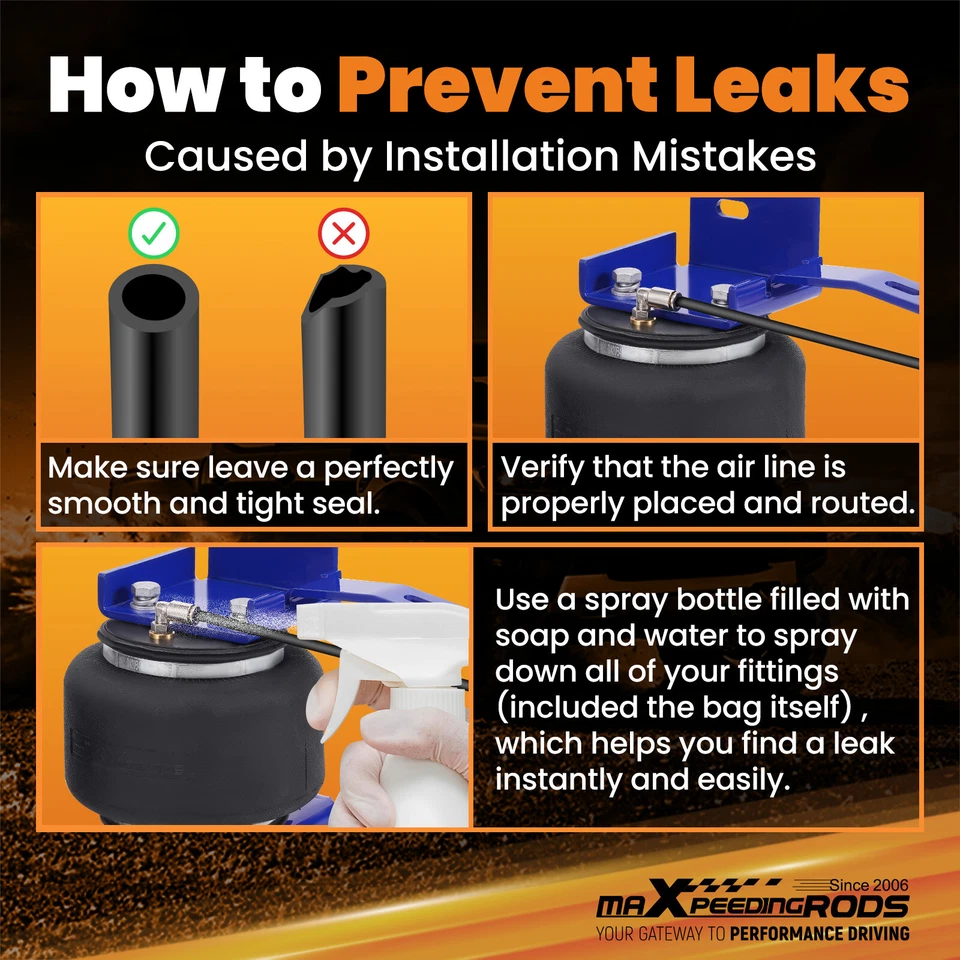 Kit de suspensión de resorte neumático trasero para Chevrolet Express 2500 3500 1996-2023 Foto 3 de 4