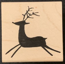 Memory Box Reindeer Silhouette Rubber Stamp