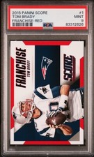 2015 Panini Score Tom Brady Red #1 Franchise PSA 9 MINT New England HOF.