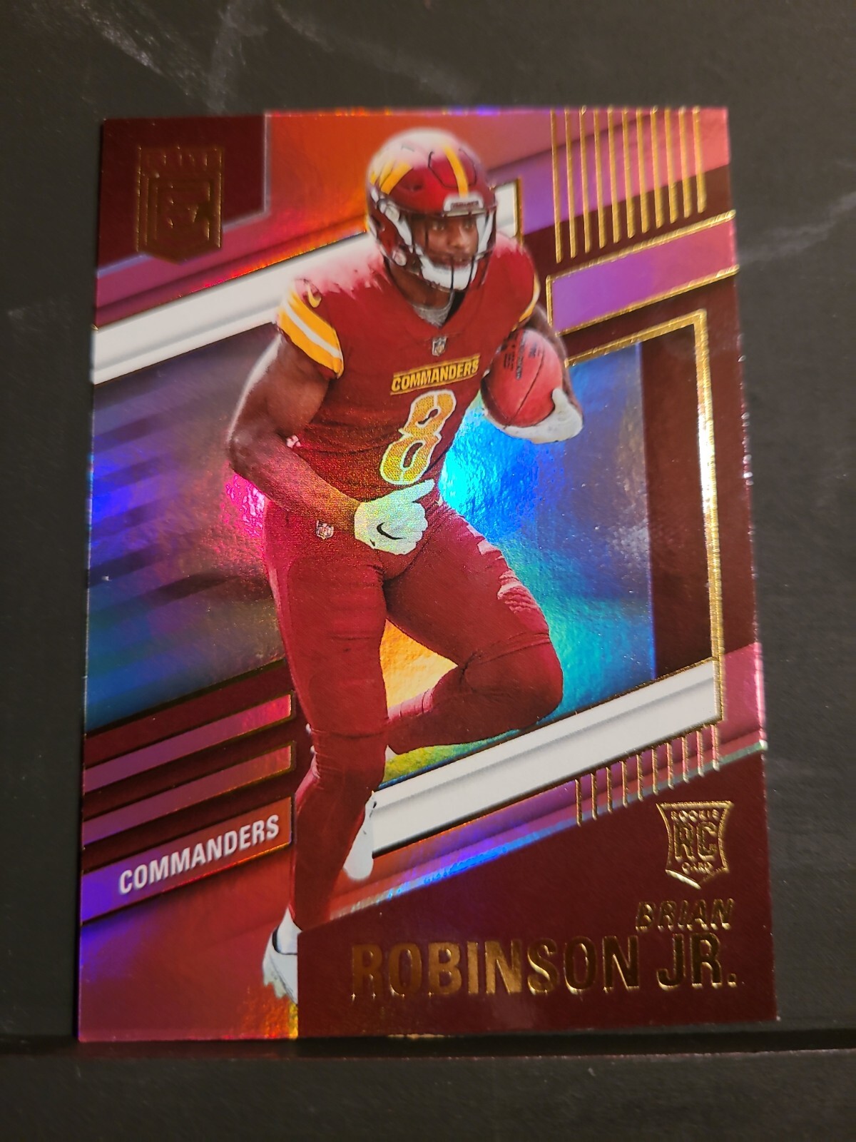 2022 Panini Elite #112 Brian Robinson Jr RC Pink Parallel