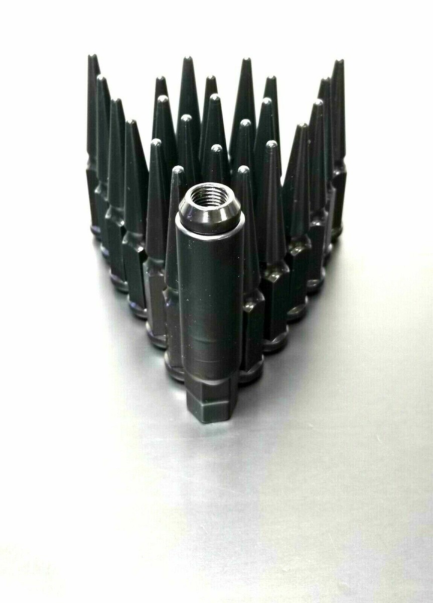 20Pc Red 6 XL Tall 1/2-20 Solid Steel Spike Lug Nut +Key Fit 5Lug Ford Model | Australia