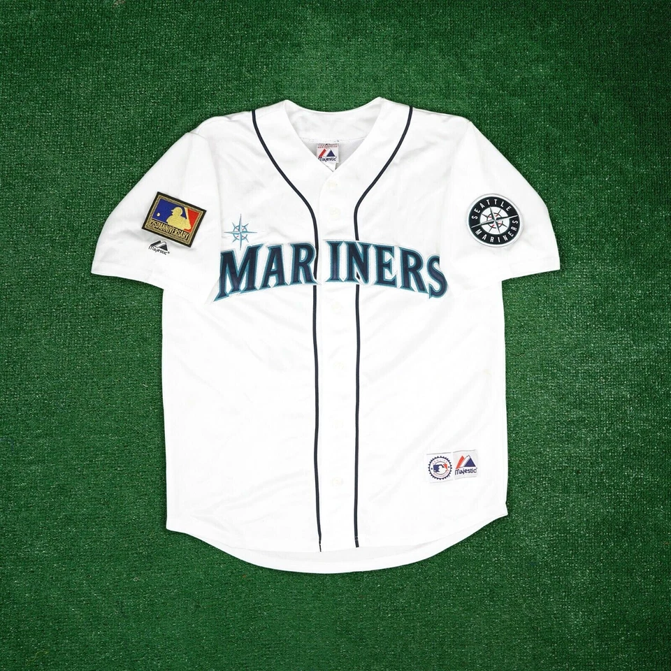Alex Rodriguez 1994 Seattle Mariners Men's Home White Jersey w/ MLB 125th Patch - Image 2 of 4